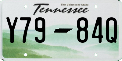 TN license plate Y7984Q