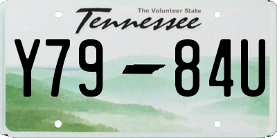 TN license plate Y7984U