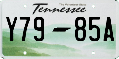 TN license plate Y7985A
