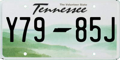 TN license plate Y7985J