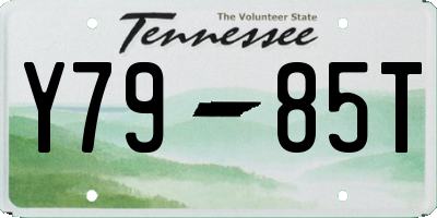 TN license plate Y7985T