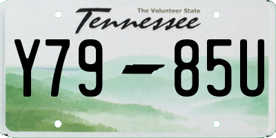 TN license plate Y7985U