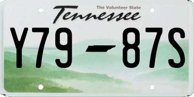 TN license plate Y7987S