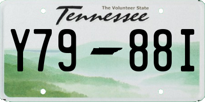 TN license plate Y7988I