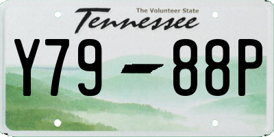 TN license plate Y7988P