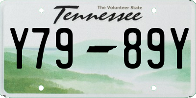 TN license plate Y7989Y