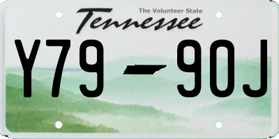 TN license plate Y7990J