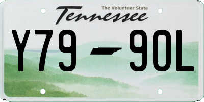 TN license plate Y7990L