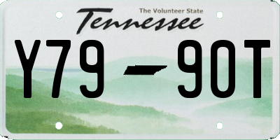 TN license plate Y7990T