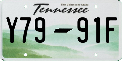 TN license plate Y7991F