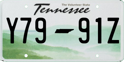 TN license plate Y7991Z