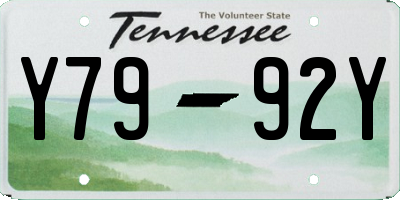 TN license plate Y7992Y
