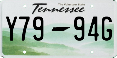 TN license plate Y7994G