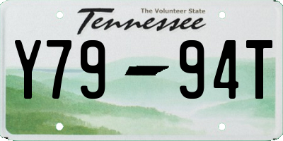 TN license plate Y7994T