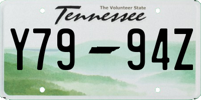 TN license plate Y7994Z