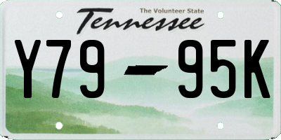 TN license plate Y7995K