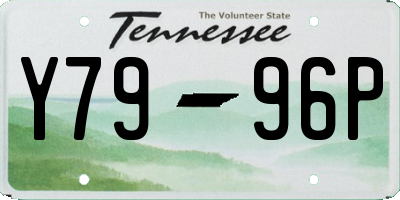 TN license plate Y7996P