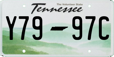 TN license plate Y7997C