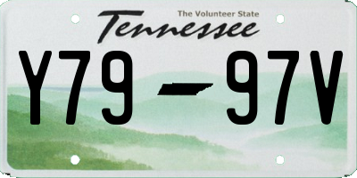 TN license plate Y7997V