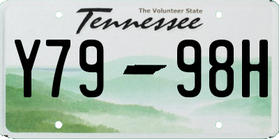 TN license plate Y7998H