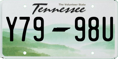 TN license plate Y7998U