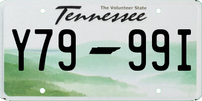 TN license plate Y7999I