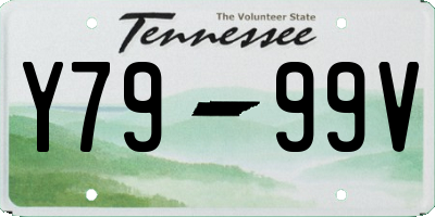 TN license plate Y7999V