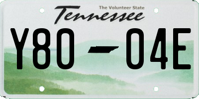 TN license plate Y8004E