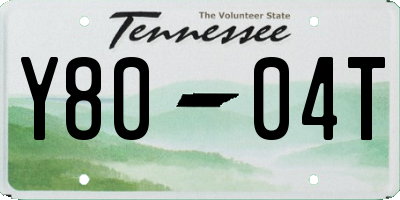 TN license plate Y8004T