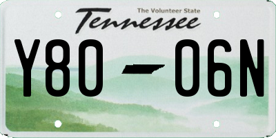 TN license plate Y8006N