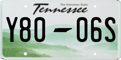 TN license plate Y8006S