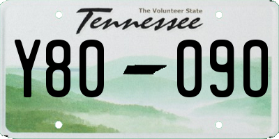 TN license plate Y8009O