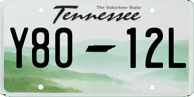TN license plate Y8012L