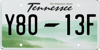 TN license plate Y8013F