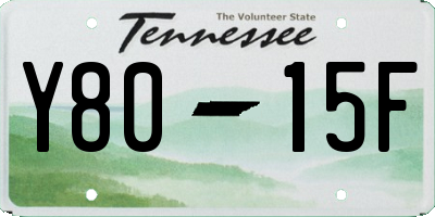 TN license plate Y8015F