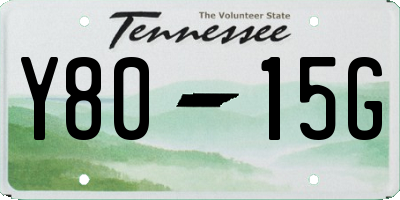 TN license plate Y8015G