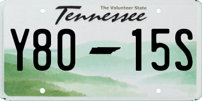 TN license plate Y8015S
