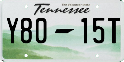 TN license plate Y8015T