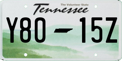TN license plate Y8015Z