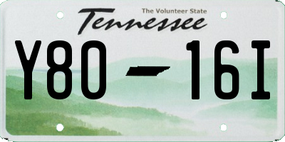 TN license plate Y8016I
