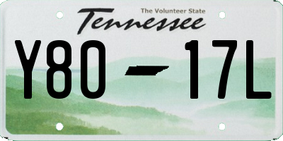 TN license plate Y8017L