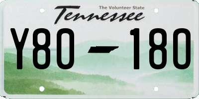 TN license plate Y8018O