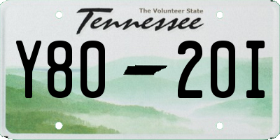 TN license plate Y8020I