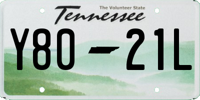 TN license plate Y8021L