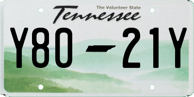 TN license plate Y8021Y