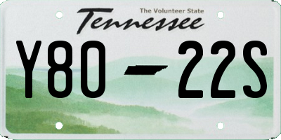 TN license plate Y8022S