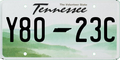 TN license plate Y8023C