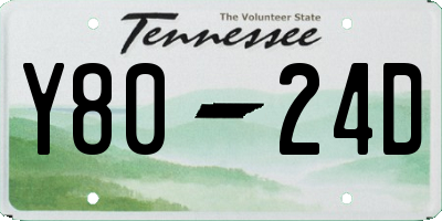 TN license plate Y8024D