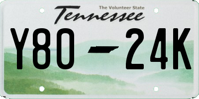 TN license plate Y8024K