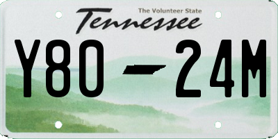TN license plate Y8024M